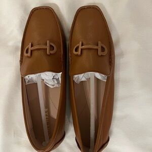 Cole Haan Women’s Pecan Leather Tully Driver Loafers